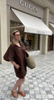 The blouse Dress Brown