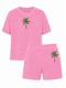 Palmtree Green Velvet Terry Set | HINWEIS: Lieferzeit 5-7 Werktage