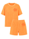 Set Badstof Saint L'amour Velvet Neon Orange | NOTE: Levertijd 5-7 werkdagen