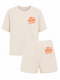 Set Badstof Saint L'amour Velvet Neon Orange | NOTE: Levertijd 5-7 werkdagen