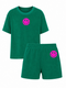 Set Badstof Smiley Neon Pink Velvet | NOTE: Levertijd 5-7 werkdagen