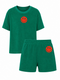 Set Badstof Smiley Neon Red Velvet | NOTE: Levertijd 5-7 werkdagen