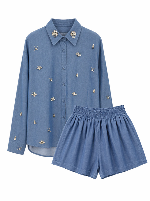 Set Denim Strass