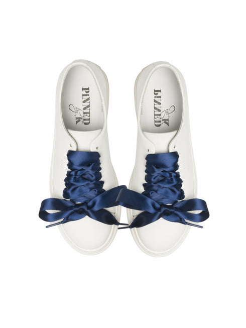 Schnürsenkel Satin - Marineblau