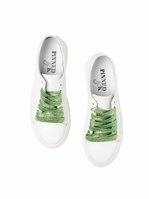 Schnürsenkel Glitzer - Grün