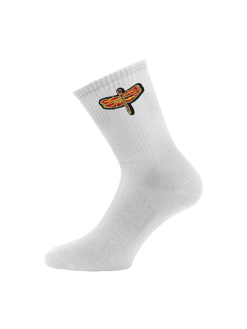 Socken Dragonfly Orange Sportive - Weiß