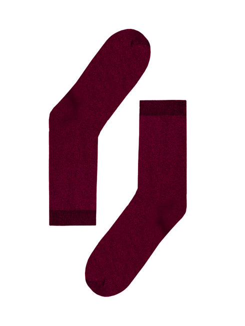 Socks Basic Bordeaux Glitter