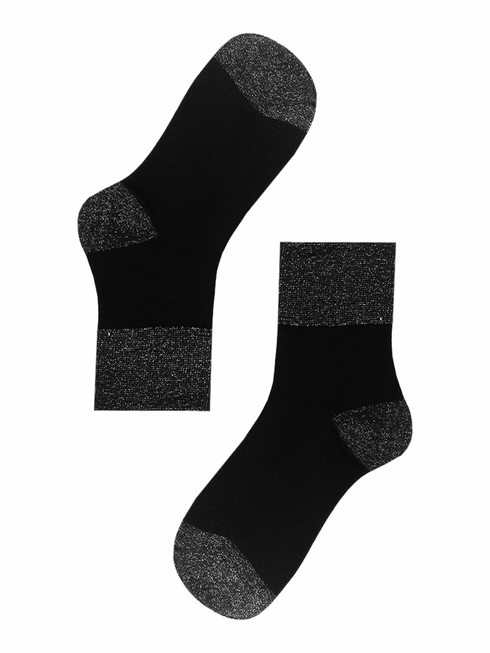 Socks Stripe Silver - Black