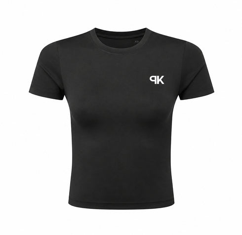 Sportive Fitted Top Black