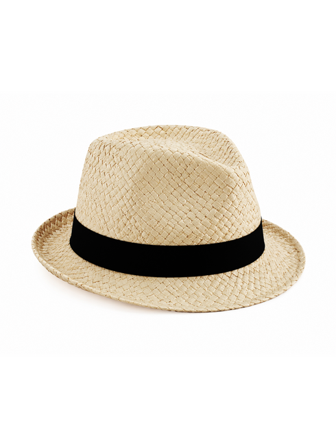 Straw hats basic white