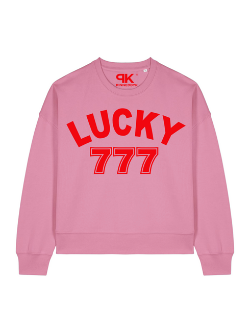 Boxy Sweater Lucky 777 Red Velvet