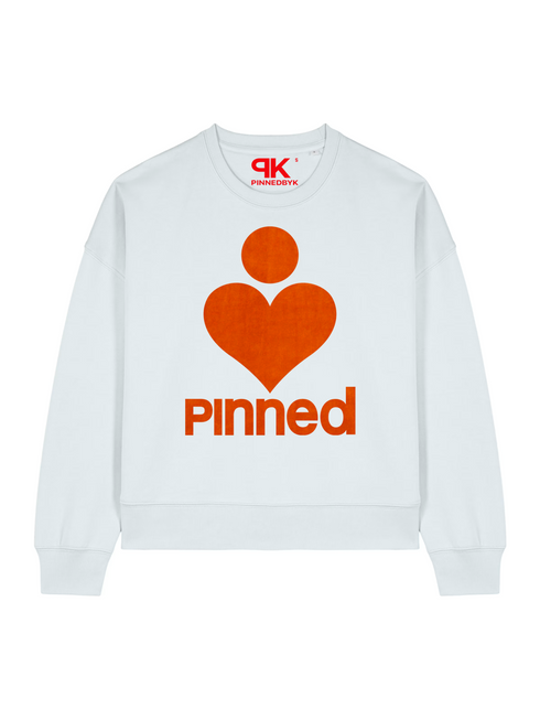 Sweater PiNNED Heart Orange
