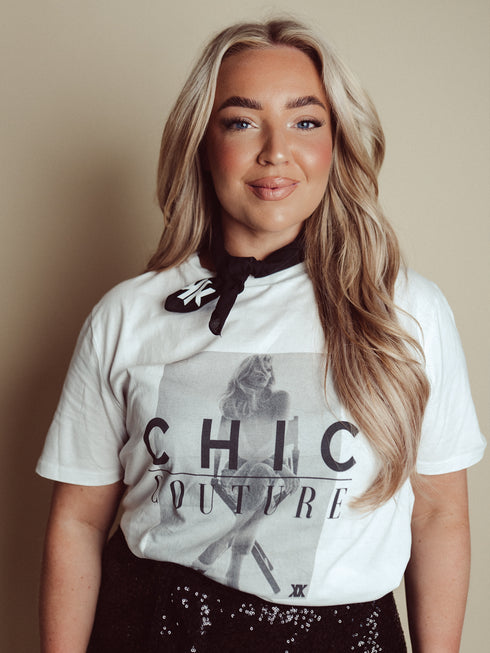 T-shirt Chic Couture Black