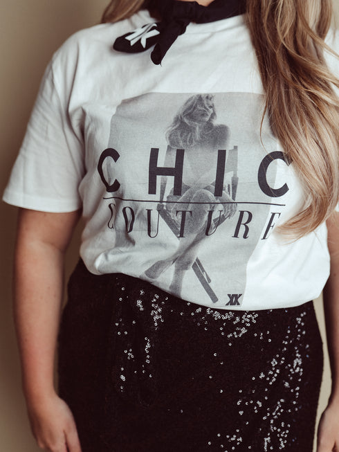T-shirt Chic Couture Black