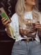 Cropped T-shirt Club Set