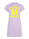 T-shirt Dress Short Club Tropica Neon Yellow