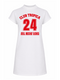 T-shirt Dress Short Club Tropica Red