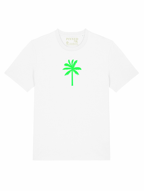 T-shirt Palmtree Neon Green Velvet
