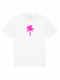 T-shirt Palmtree Neon Pink Velvet