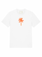 T-shirt Palmtree Neon Orange Velvet