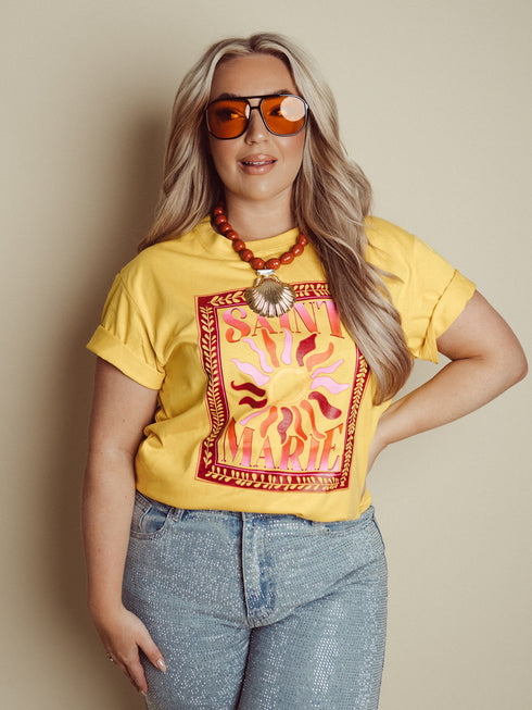 Curve T-Shirt Saint Marie - Gelb