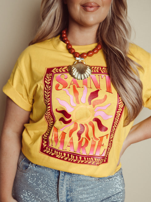 Curve T-Shirt Saint Marie - Gelb
