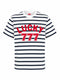 T-shirt Stripe Lucky 777 Red
