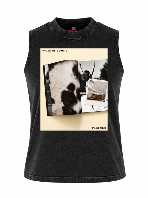 Tanktop Washed Pages Of Summer