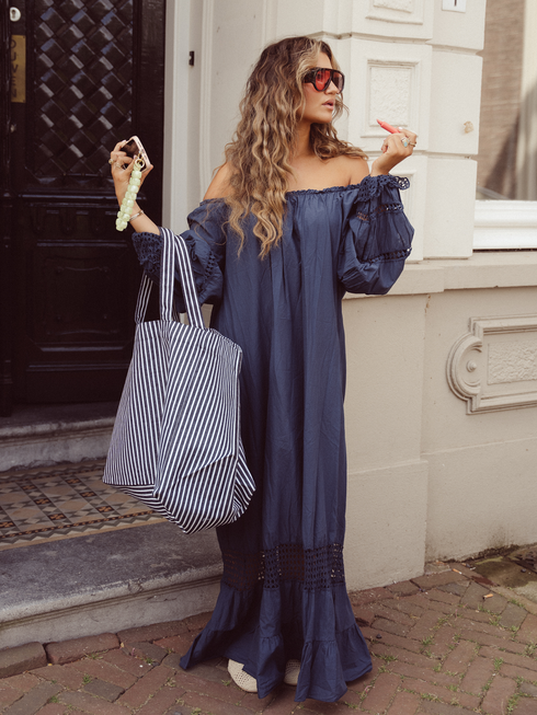 The Marrakech Dress Dark Blue