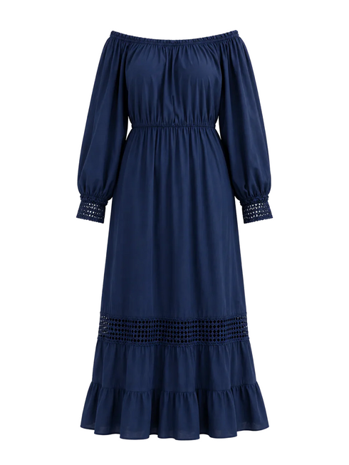 The Marrakech Dress Dark Blue