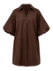 The blouse Dress Brown