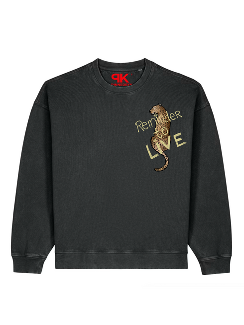 Boxy Radder Sweater Reminder To Live