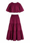PRE ORDER - Top and Skirt Burgundy