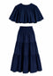 PRE ORDER - Top and Skirt Navy Blue