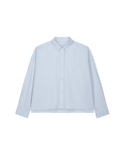 Blouse Basic Boxy Blue