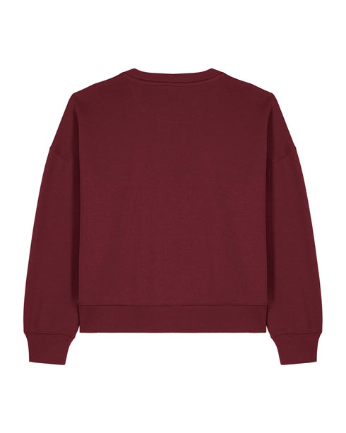 Boxy sweater burgundy