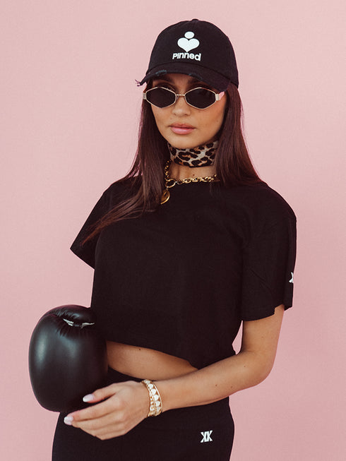 Sport Crop Top Basic PBK Weiß