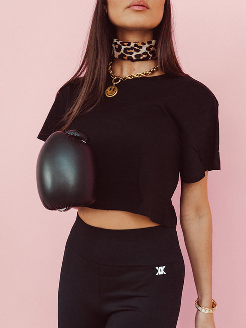 Sport Crop Top Basic PBK Weiß