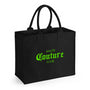 Bag Natural Square Haute Couture Green - Black