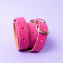 Leather Belt Basic - Pink