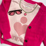 Limited Sweater Boxy PBK Peach Velvet - Light Pink