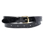 Leather Belt Laque Basic - Black