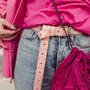 Leather Belt Basic - Light Pink
