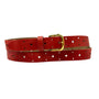 Leather Belt Basic - Red